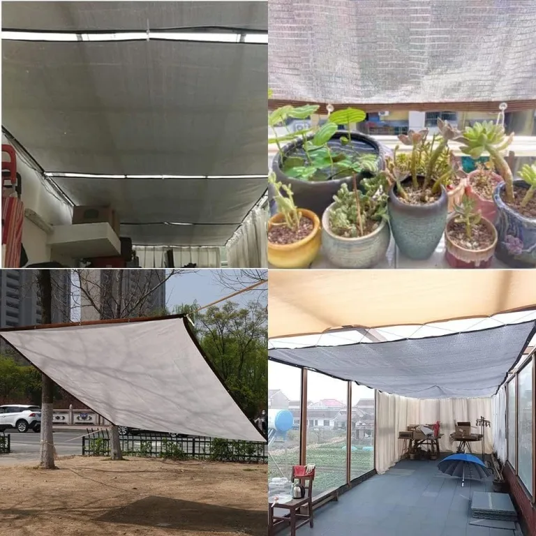 99% Aluminium-Schattennetz, Reflektierend, Terrasse Schattiernetz Gewächshaus, Hitzeschutz 3x4m (3mx4m) – Bild 7