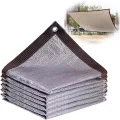 99% Aluminium-Schattennetz, Reflektierend, Terrasse Schattiernetz Gewächshaus, Hitzeschutz 3x4m (3mx4m) - Thumbnail 1