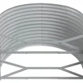 vidaXL Hochbeet, Wetterfestes Hochbeet für Garten Balkon Terrasse, Kräuterhochbeet zum Selber Bauen, Pflanzkasten aus Metall, Pulverbeschichteter Stahl Anthrazit - Thumbnail 4