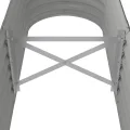 vidaXL Hochbeet, Wetterfestes Hochbeet für Garten Balkon Terrasse, Kräuterhochbeet zum Selber Bauen, Pflanzkasten aus Metall, Verzinkter Stahl Grau - Thumbnail 4