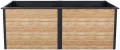 Zelsius Hochbeet für Garten, Terrasse oder Balkon Anthrazit RAL 7016 | 200 x 100 x 77 cm, in Holzoptik | Gemüsebeet, Blumenbeet, Pflanzbeet, Pflanzkasten, Blumenkasten, Gartenbeet - Thumbnail 5