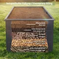 Zelsius Hochbeet für Garten, Terrasse oder Balkon Anthrazit RAL 7016 | 200 x 100 x 77 cm, in Holzoptik | Gemüsebeet, Blumenbeet, Pflanzbeet, Pflanzkasten, Blumenkasten, Gartenbeet - Thumbnail 3