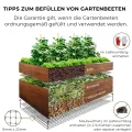 Hochbeet für Garten 170x85x63 cm Metall, Holzoptik - Hochbeet-Kit aus Premium-Polymerbeschichtetem Stahl, Rechteckig, Langlebiges Gartenbeet für Kräuter und Gemüse mit Maulwurfnetz - Thumbnail 3