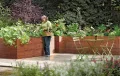 Hochbeet für Garten 170x85x63 cm Metall, Holzoptik - Hochbeet-Kit aus Premium-Polymerbeschichtetem Stahl, Rechteckig, Langlebiges Gartenbeet für Kräuter und Gemüse mit Maulwurfnetz - Thumbnail 7