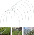 Gewächshaus-Hoops 6 Sätze von 7 Ft Grün Abnehmbaren Gewächshaus-Ringe für Pflanzenabdeckung Folientunnel Tunnelbogen Kunststoff Glasfaser Pflanztunnel Bögen für Gartenstoff Gartenpfähle - Thumbnail 6