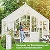130 Stück Gewächshaus Klammern Gewächshausklammern Edelstahl Gewächshausclips Klammern W Rostfreier Stahl Ersatzteile für Gewächshaus für Gewächshausplatten Hohlkammerplatte Glashaus – Bild 2