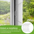 130 Stück Gewächshaus Klammern Gewächshausklammern Edelstahl Gewächshausclips Klammern W Rostfreier Stahl Ersatzteile für Gewächshaus für Gewächshausplatten Hohlkammerplatte Glashaus - Thumbnail 6
