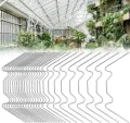 130 Stück Gewächshaus Klammern Gewächshausklammern Edelstahl Gewächshausclips Klammern W Rostfreier Stahl Ersatzteile für Gewächshaus für Gewächshausplatten Hohlkammerplatte Glashaus - Thumbnail 3