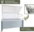 NATIV Frühbeet aus Aluminium | Frühbeetkasten 56,5 x 110 cm | Frühbeet Aufsatz für Hochbeet | Mini Gewächshaus | Hochbeet Abdeckung mit 2-Fach arretierbarem Dach - Thumbnail 5