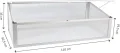 NATIV Frühbeet aus Aluminium | Frühbeetkasten 56,5 x 110 cm | Frühbeet Aufsatz für Hochbeet | Mini Gewächshaus | Hochbeet Abdeckung mit 2-Fach arretierbarem Dach - Thumbnail 2