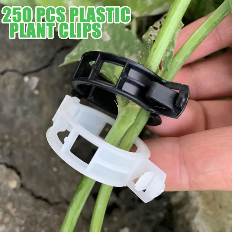 250 Stück Pflanzenclips,Tomatenclips Verbinden,Kunststoff Tomatenclips,Pflanzenklammern,Ranken Clips,Pflanzen Sicherung,Tomatenclips Verbinden Pfeffer Gurke Reben Ideal,für Pflanzen Sicherung – Bild 8