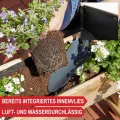 Hochbeet – aus hochwertigem Holz – perfekt für Garten/Terrasse/Balkon – mit 2 oder 3 Blumenkästen und Innenvlies – Kräuterregal 51/92 cm hoch, 62/44 cm lang – Vertikalbeet, Blumenkasten - Thumbnail 8