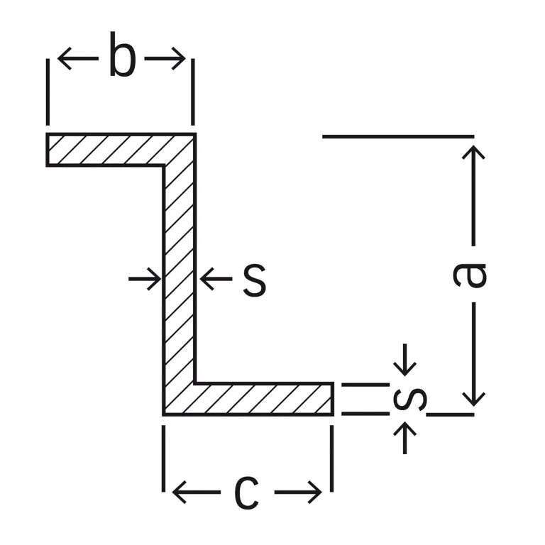 thyssenkrupp Z-Profil Aluminium 40 x 40 x 40 x 3 mm in 2450 mm Länge | Alu Profil | AlMgSi0,5 | EN AW-6060 – Bild 5
