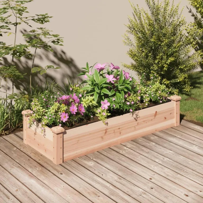 vidaXL Hochbeet mit Einsatz 120x45x25 cm Massivholz Tanne – Bild 2