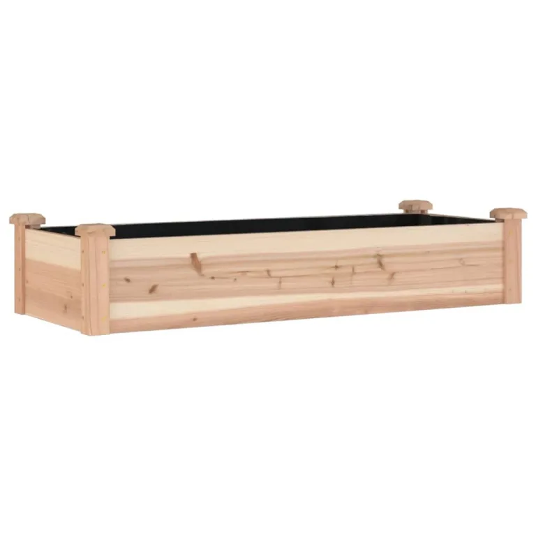 vidaXL Hochbeet mit Einsatz 120x45x25 cm Massivholz Tanne – Bild 1