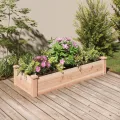 vidaXL Hochbeet mit Einsatz 120x45x25 cm Massivholz Tanne - Thumbnail 2
