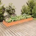 vidaXL Hochbeet, Pflanzbeet mit Einsatz, Pflanzkübel für Blumen Obst Gemüse, Kräuterbeet Gemüsebeet für Garten Balkon Terrasse, Braun Massivholz Tanne - Thumbnail 2