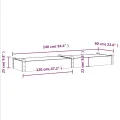 vidaXL Hochbeet, Pflanzbeet mit Einsatz, Pflanzkübel für Blumen Obst Gemüse, Kräuterbeet Gemüsebeet für Garten Balkon Terrasse, Braun Massivholz Tanne - Thumbnail 3