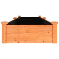 vidaXL Hochbeet, Pflanzbeet mit Einsatz, Pflanzkübel für Blumen Obst Gemüse, Kräuterbeet Gemüsebeet für Garten Balkon Terrasse, Braun Massivholz Tanne - Thumbnail 7