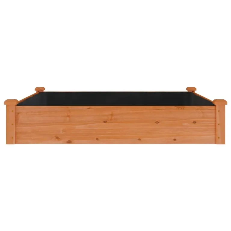 vidaXL Hochbeet, Pflanzbeet mit Einsatz, Pflanzkübel für Blumen Obst Gemüse, Kräuterbeet Gemüsebeet für Garten Balkon Terrasse, Braun Massivholz Tanne – Bild 6