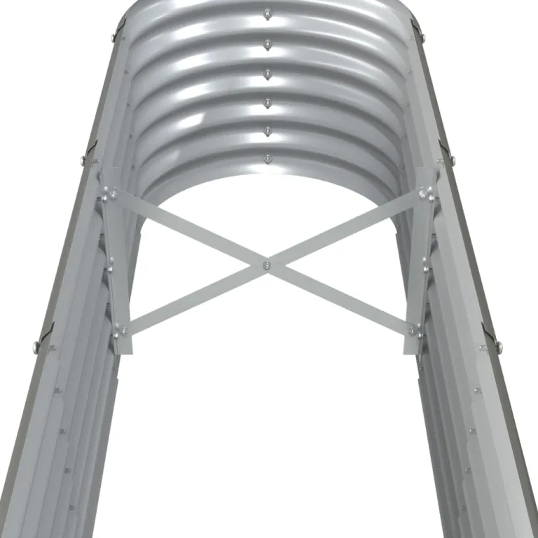 vidaXL Hochbeet Verzinkter Stahl 260x40x36 cm Grau – Bild 4