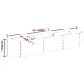 vidaXL Hochbeet, Wetterfestes Hochbeet für Garten Balkon Terrasse, Kräuterhochbeet zum Selber Bauen, Pflanzkasten aus Metall, Verzinkter Stahl Grau - Thumbnail 3