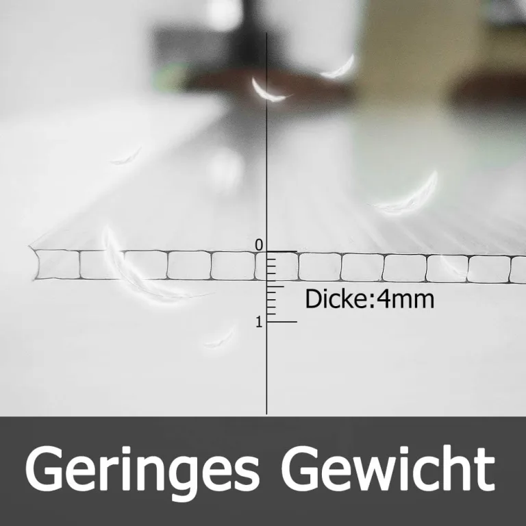 Gewächshaus Doppelstegplatten, Polycarbonatplatten klar, Hohlkammerplatten 4mm für terrassenüberdachung, Garten, 60,5 x 121 cm, 14 STK – Bild 7
