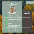 holz4home® Rollweg aus Lärche 35 cm I Holzweg Gartenweg zum Ausrollen I Witterungsbeständig, schnell trocknend und Stabil I Trittsteine rutschfeste Oberfläche durch Riffelung - Thumbnail 7