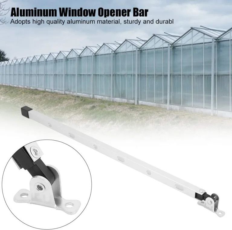 Fensterhalter Gewächshäuser, Ersatz Gewächshaus Fensteröffner Aluminium Manueller Fensterstütz Dachfensteröffner Mechanische Garten Gewächshausfenster Werkzeuge Verstellbare Öffnungsbreite – Bild 5