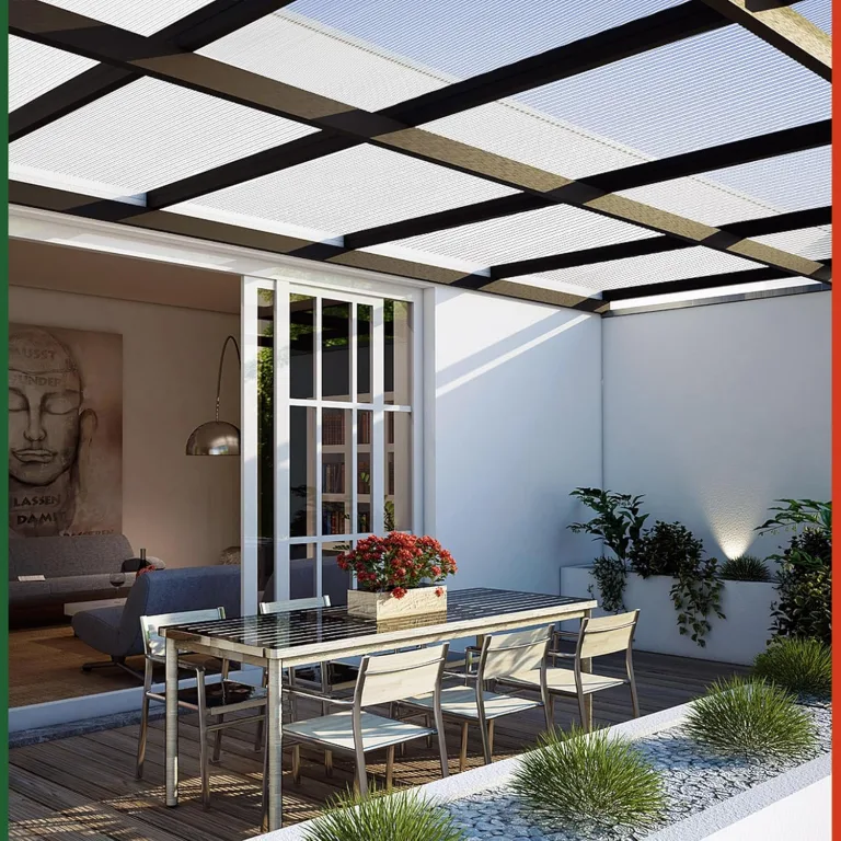 GARDEBRUK® 10x Doppelstegplatten 6mm Zuschneidbar 121x60,5cm Polycarbonat 7,3m² UV-beständig Klar Hohlkammerplatten Gewächshaus Platten Stegplatten – Bild 2