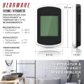 CSL - Digitales Mini Thermo-Hygrometer Thermometer Hygrometer innen Temperatur und Luftfeuchtigkeitmessgerät mit Smiley-Indikator für Gewächshaus, Wohnzimmer - Thumbnail 2
