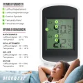 CSL - Digitales Mini Thermo-Hygrometer Thermometer Hygrometer innen Temperatur und Luftfeuchtigkeitmessgerät mit Smiley-Indikator für Gewächshaus, Wohnzimmer - Thumbnail 3