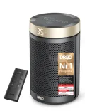 Dreo Energiesparender Heizlüfter, 34 dB Leiser 1500W Elektrischer PTC Keramik, Thermostat, Überhitzungs- & Kippschutz, 12 Std. Timer, Elektroheizung für Räume Schlafzimmer, Heater 316, Gold - Thumbnail 1