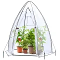Ohuhu gewächshaus Foliengewächshaus, PE Halbtransparente Tomatengewächshaus 160x180 cm für Pflanzen Wetterfest Mehrzwecktreibhaus Pflanzenhaus Grün - Thumbnail 10
