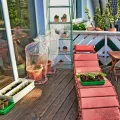 Relaxdays Gewächshaus Balkon, HBT: 193 x 58 x 36 cm, 5 Etagen, Eisen & PVC-Folie, Foliengewächshaus, transparent/grün - Thumbnail 6