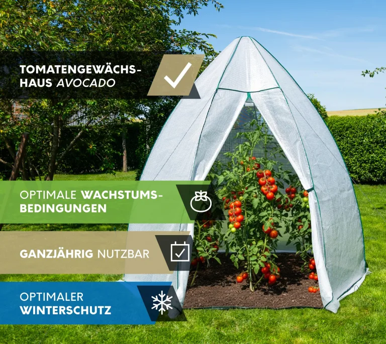 Westmann Überwinterungszelt Avocado | 250x250x250 cm | Pflanzenschutz & Foliengewächshaus zum Überwintern von Pflanzen – Bild 6