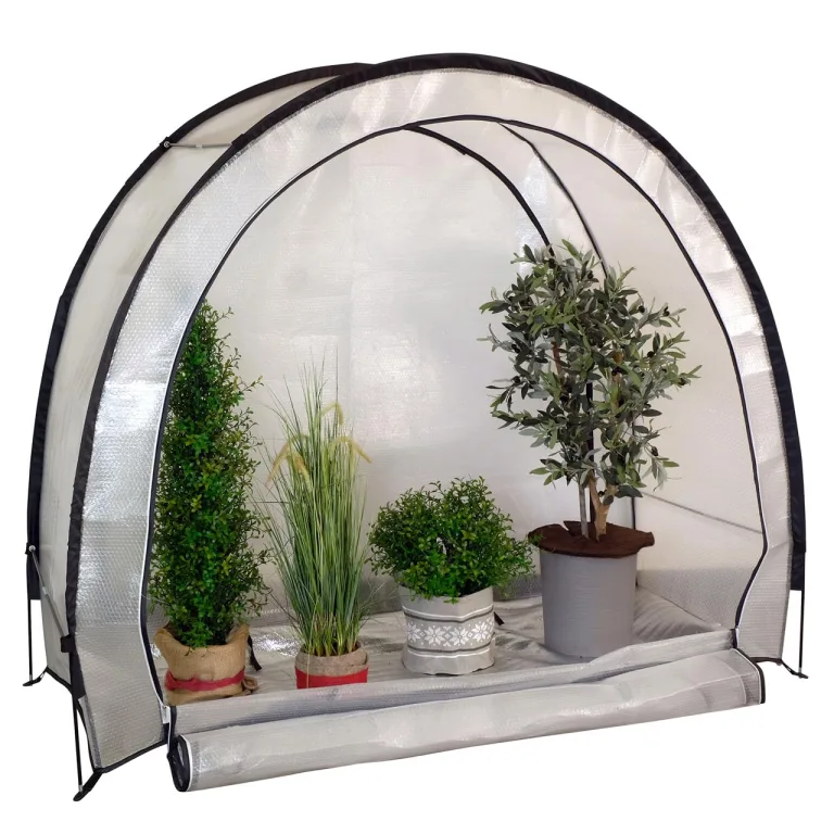 Videx Winterschutzelt Ice Extreme | Frostschutzhaus | H: 175 x L: 200: x B: 85 cm | Iso-Noppenfolie | Pflanzen überwintern | mobiles Gewächshaus| ganzjährig nutzbar – Bild 4