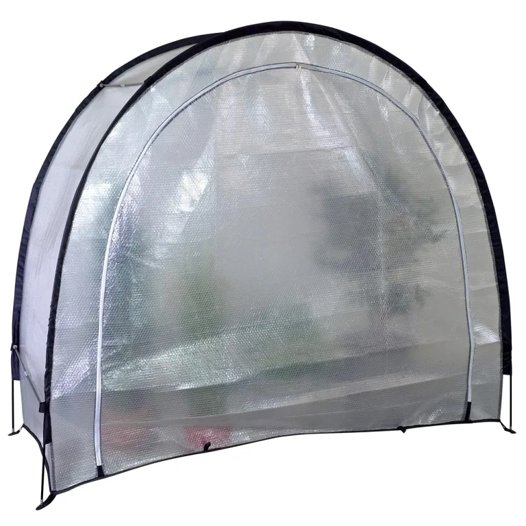 Videx Winterschutzelt Ice Extreme | Frostschutzhaus | H: 175 x L: 200: x B: 85 cm | Iso-Noppenfolie | Pflanzen überwintern | mobiles Gewächshaus| ganzjährig nutzbar – Bild 5