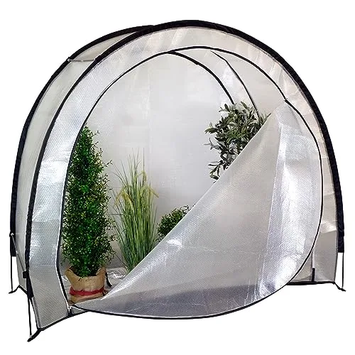 Videx Winterschutzelt Ice Extreme | Frostschutzhaus | H: 175 x L: 200: x B: 85 cm | Iso-Noppenfolie | Pflanzen überwintern | mobiles Gewächshaus| ganzjährig nutzbar – Bild 10