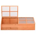 Homgoday Gewächshaus aus Holz 180 x 57 x 62 cm, Gewächshaus für den Garten, Gewächshaus für Gemüse, Gewächshaus für Pflanzen - Thumbnail 2
