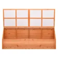 Homgoday Gewächshaus aus Holz 180 x 57 x 62 cm, Gewächshaus für den Garten, Gewächshaus für Gemüse, Gewächshaus für Pflanzen - Thumbnail 9