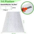 14 x Gewächshausdachplatte mit 50 x W-Clips und 50 x Z-Clips Gewächshausklammern Gewächshaus Klammern Polycarbonat Hohlkammerstegplatte Doppelstegplatte Gewächshausplatte - Thumbnail 7