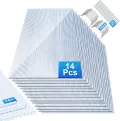 14 x Gewächshausdachplatte mit 50 x W-Clips und 50 x Z-Clips Gewächshausklammern Gewächshaus Klammern Polycarbonat Hohlkammerstegplatte Doppelstegplatte Gewächshausplatte - Thumbnail 1
