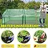 Froadp Gewächshaus Klein Tomatenhaus aus 140g/m² HDPE und Eisengerüst Mini Gewächshaus 180x90x90cm mit 2 Rolltoren für Gärten Balkone Terrassen Hinterhöfe (Grüne Isolierte Bezug) – Bild 2