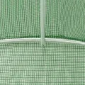 vidaXL Gewächshaus, Foliengewächshaus mit Stahlrahmen, Tomatengewächshaus mit Reißverschlusstür Fenstern, Treibhaus Folientunnel Frühbeet, Grün 8m² 4x2x2m - Thumbnail 6