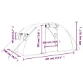 vidaXL Gewächshaus, Foliengewächshaus mit Stahlrahmen, Tomatengewächshaus mit Reißverschlusstür Fenstern, Treibhaus Folientunnel Frühbeet, Weiß 8m² 4x2x2m - Thumbnail 3