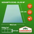 Gardebruk 14x Polycarbonat Hohlkammerstegplatten 4mm 50x Edelstahl Gewächshausklammern 10,25 m² Doppelstegplatte 1210x605 Stegplatte Gewächshausplatte - Thumbnail 8