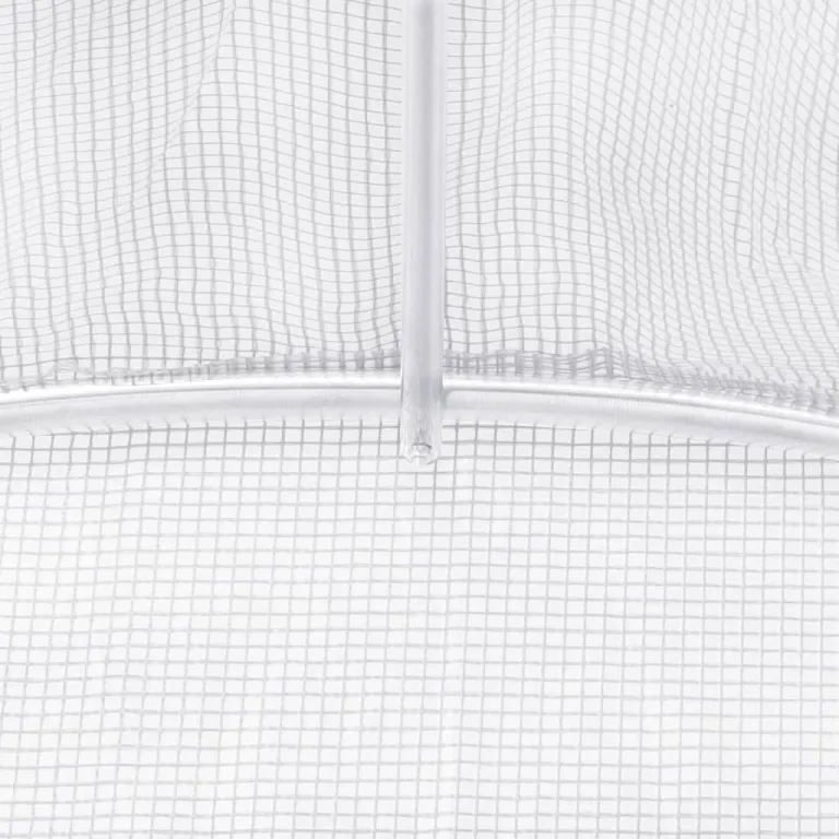 vidaXL Gewächshaus mit Stahlrahmen Weiß 24 m² 6x4x2,85 m – Bild 6