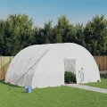 vidaXL Gewächshaus mit Stahlrahmen Weiß 24 m² 6x4x2,85 m - Thumbnail 2