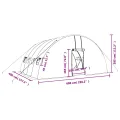 vidaXL Gewächshaus mit Stahlrahmen Weiß 24 m² 6x4x2,85 m - Thumbnail 3